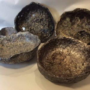 Ceramic sculptural bowl.